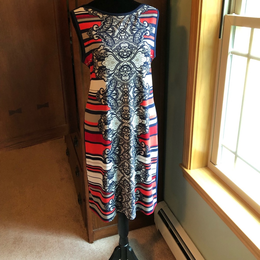 Banana Republic Damask Pattern and Striped Dress size medium - Picture 11 of 16